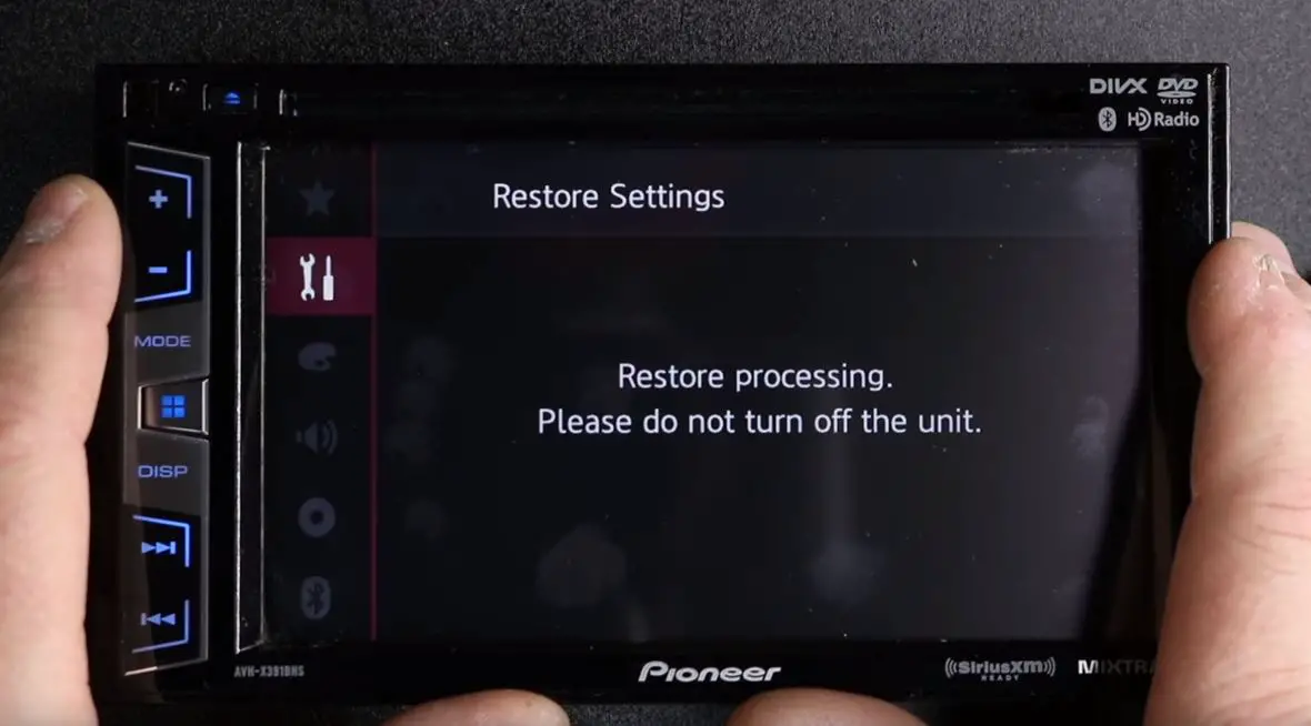 How to reset Pioneer car stereo